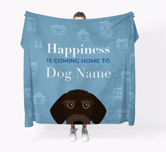 Happiness Is: Personalised {breedFullName} Throw Blanket